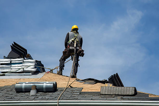 Professional Roofing technician working in New Harmony, IN